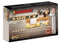 Barnes Bullets VOR-TX LR Rifle Ammunition 31198, 270 Win, LRX Boat Tail, 129 gr, 3140 fps, 20 Rd/Bx