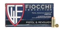 Fiocchi Shooting Dynamics Pistol Ammunition 10APHP, 10mm Auto, JHP, 180 gr, 1250 fps, 50 Rd/Bx