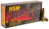 HSM Bear Load Rifle Ammunition 458SOCOM1N, 458 SOCOM, Jacketed Flat Point, 350 gr, 20 Rd/Bx