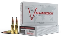 Nosler Varmageddon Rifle Ammunition 65182, 6.5 Grendel, Flat Base Tipped, 90 gr, 2800 fps, 20 Rd/Bx