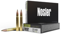 Nosler E-Tip Rifle Ammunition 40395, 375 H&H Mag, E-Tip Boat Tail, 260 gr, 2700 fps, 20 Rd/Bx