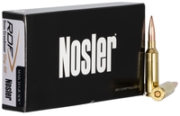 Nosler Rifle Ammunition 60135, 6mm Creedmoor, Hollow Point Boat Tail, 105 gr, 3050 fps, 20 Rd/Bx