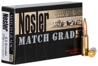 Nosler Match Grade Rifle Ammunition 44501, 6.5 Grendel, Hollow Point Boat Tail, 123 gr, 2400 fps, 20 Rd/Bx