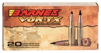 Barnes VOR-TX Rifle Ammunition 30829, 6.5 Grendel, Tipped TSX Boat Tail, 115 gr, 3225 fps, 20 Rd/Bx