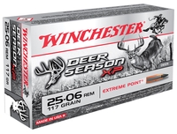 Winchester Deer Season XP Winchester Rifle Ammunition X2506DS, 25-06 Rem, Extreme Point Polymer Tip, 117 gr, 3100 fps, 20 Rd/Bx