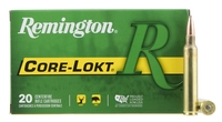 Remington Core-Lokt Rifle Ammunition 27641, 300 RUM, Pointed Soft Point, 180 gr, 3175 fps, 20 Rd/Bx