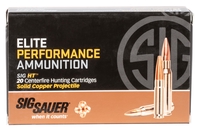 Sig Sauer Elite Copper Hunting Rifle Ammunition E3WMH120, 300 Win Mag, JHP, 165 gr, 3110 fps, 20 Rd/Bx