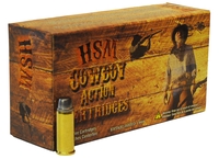 HSM Cowboy Action Rifle Ammunition 45702N, 45-70 Gov, Round Nose Flat Point, 405 gr, 1300 fps, 20 Rd/Bx