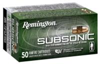 Remington Subsonic Rimfire Rounds 21137, 22 LR, Hollow Point (HP), 40 gr, 1050 fps, 100 Rds/Bx