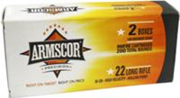 Armscor Rimfire Ammunition 50321, 22 LR, High Velocity Hollow Point (HVHP), 36 gr, 1247 fps, 200 Rds/Bx