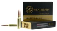 Weatherby Select Plus Rifle Ammunition R7PRC175EH, 7mm PRC, Berger Elite Hunter, 175 gr, 2925 fps, 20 Rd/Bx