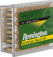 Remington Rimfire Ammunition 1600, 22 Long Rifle, Plated Hollow Point (HP), 36 GR, 1280 fps, 100 Rd/bx