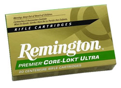 Remington Premier Rifle Ammunition PR7SM1, 7 MM Remington (RSAUM), Core-Lokt Ultra Bonded, 140 GR, 3175 fps, 20 Rd/bx