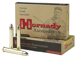 Hornady Rifle Ammunition 8240, 405 Winchester, Flat Point, 300 GR, 2200 fps, 20 Rd/bx