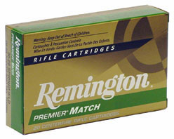 Remington Premier Match Rifle Ammunition RM68R1, 6.8 MM Remington, Matchking BTHP, 115 GR, 2625 fps, 20 Rd/bx