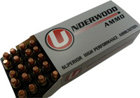 Underwood Handgun Ammunition UA211, 9x25mm Dillon, Total Metal Jacket, 125 GR, 1700 FPS, 50 Rd/bx