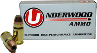 Underwood Handgun Ammunition UA446, 400 Cor-Bon, Jacketed Hollow Point, 135 GR, 1500 FPS, 20 Rd/bx