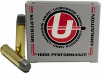 Underwood Handgun Ammunition UA726, 460 Smith & Wesson Magnum, Lead Long Flat Nose Gas Check, 360 GR, 1900 fps, 20 Rds/bx